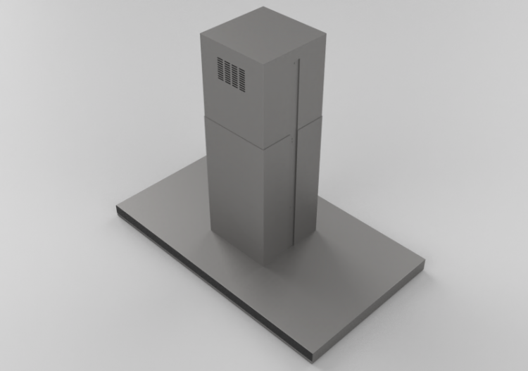 Electrodomésticos 3D - Campana de pared de acero - Elica -...