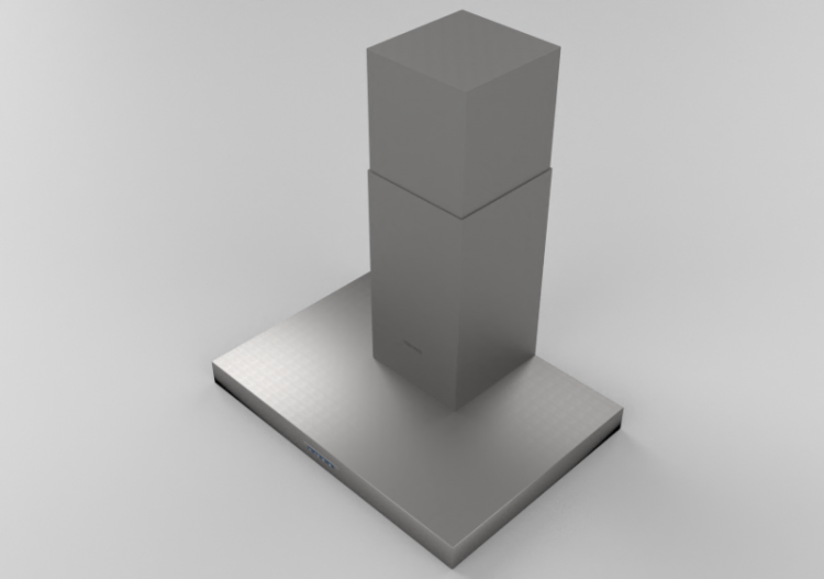 Elettrodomestici 3D - Cappa a parete in acciaio - Tecno -...