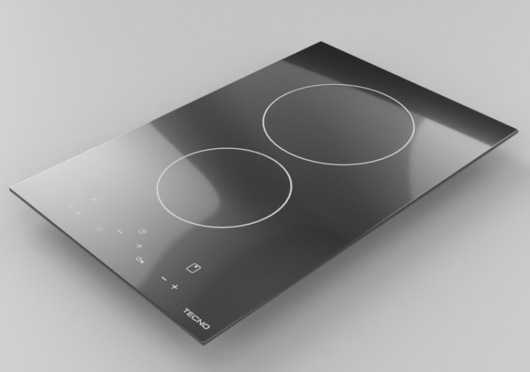 Elettrodomestici 3D - Piano cottura a induzione con due...