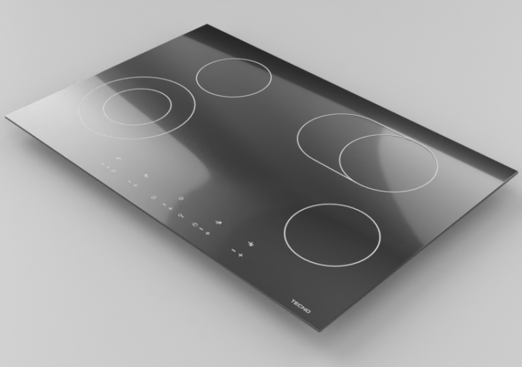 Electroménagers 3D - Plan de cuisson à induction avec 6...