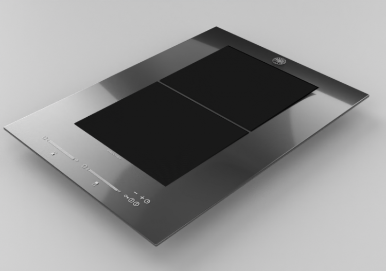 Electroménagers 3D - Plan de cuisson à induction avec 2...
