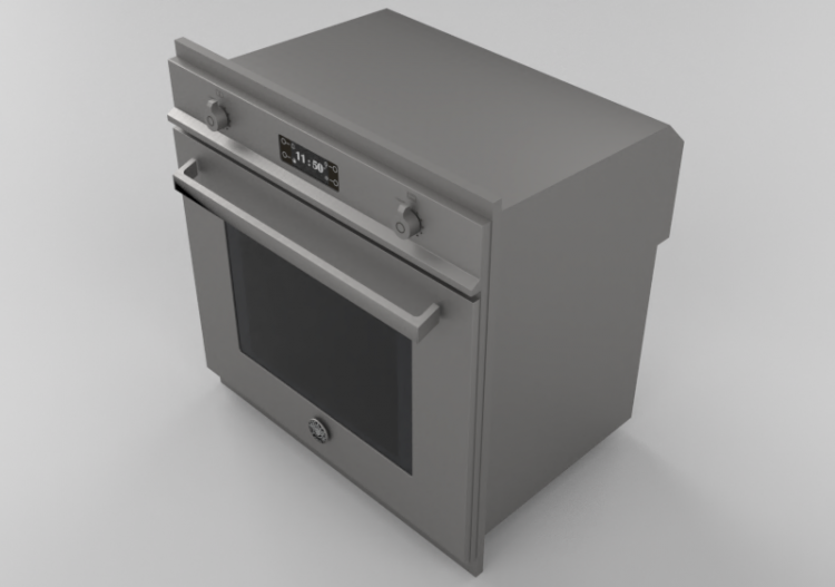 Eletrodomésticos 3D - Forno de embutir ventilado -...