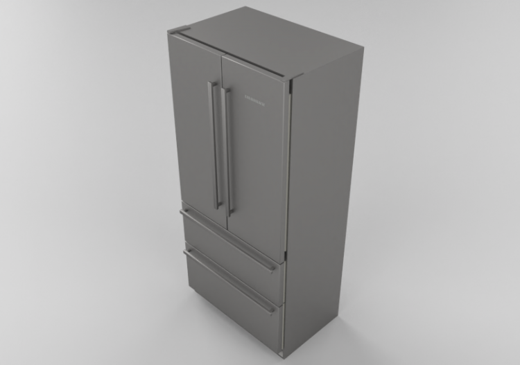 Electroménagers 3D - Réfrigérateur combiné encastrable -...