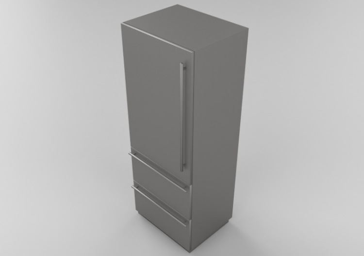 Electrodomésticos 3D - Frigorífico combinado empotrado -...