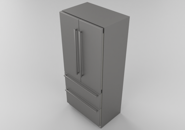 Electrodomésticos 3D - Frigorífico combinado empotrado -...