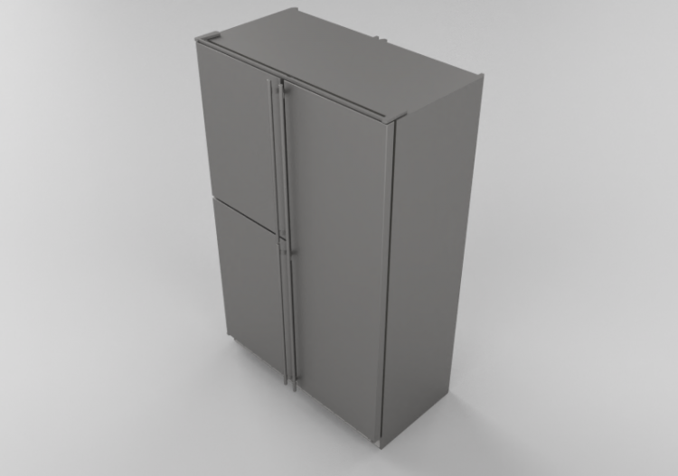 Elettrodomestici 3D - Frigorifero combinato da incasso -...