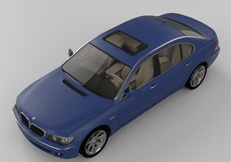 Automóviles 3D - BMW 730Li de 2006 - ACCA software