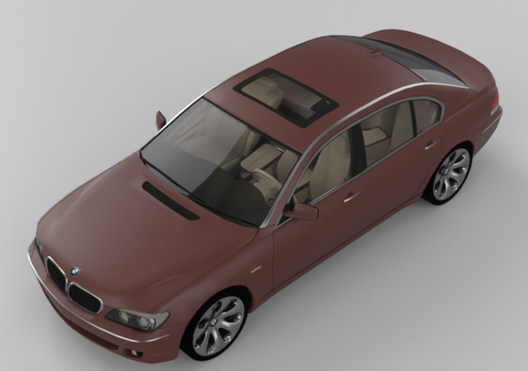 Automobili 3D - BMW 740Li del 2006 - ACCA software