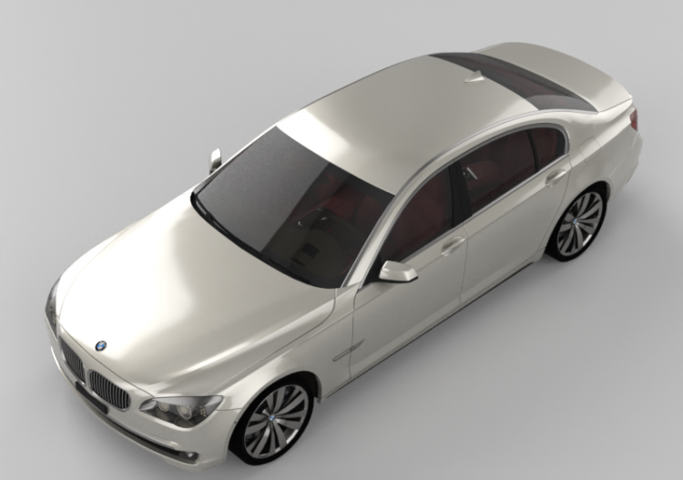 Automóveis 3D - BMW 750Li de 2011 - ACCA software