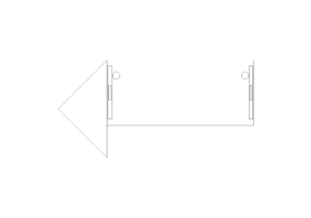 Escrit&oacute;rio DWG - Posto de trabalho composi&ccedil;&atilde;o TND 16