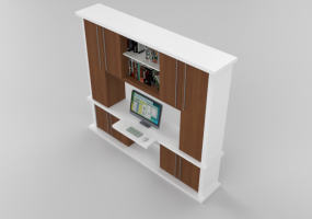 Pareti attrezzate 3D - Parete attrezzata - Panda - Cubik homme
