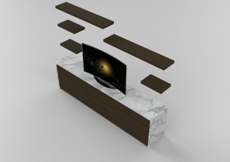Parois équipées 3D - Paroi équipée - Panda - Linear - ACCA...