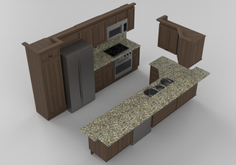 Cuisine 3D - Cuisine complète d'électroménagers - Panda -...