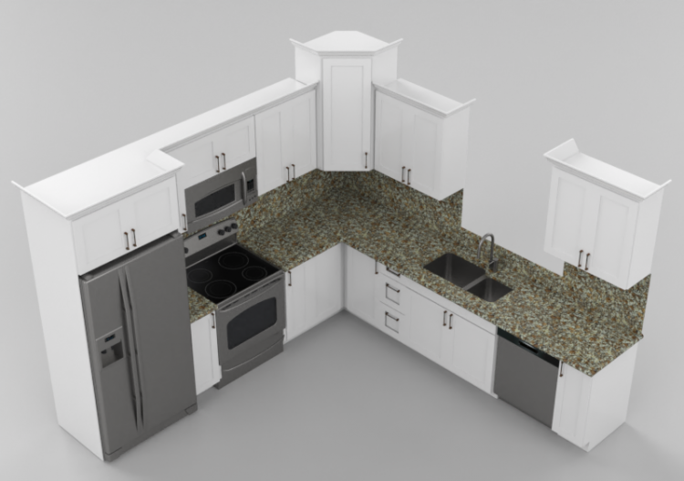 Cuisine 3D - Cuisine complète d'électroménagers - Panda -...