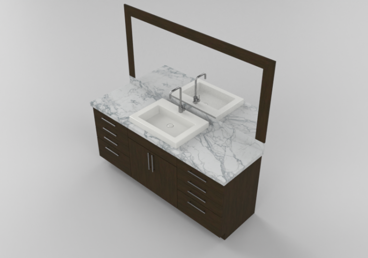 3D Furniture - Bathroom cabinet - Panda - Manhattan - ACCA...