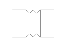 Anti-vibration elastic joint (channel)