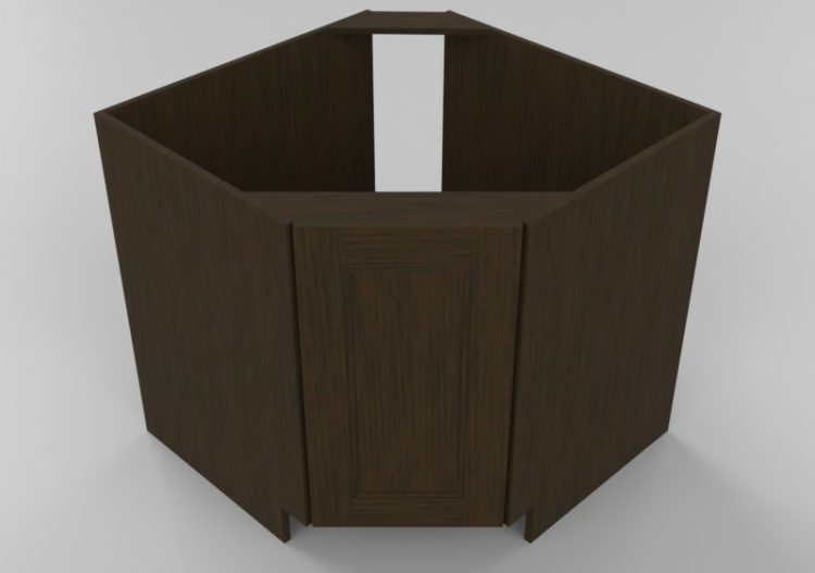 Mobili 3D - Mobile in legno con un’anta - Panda - BDC36 -...