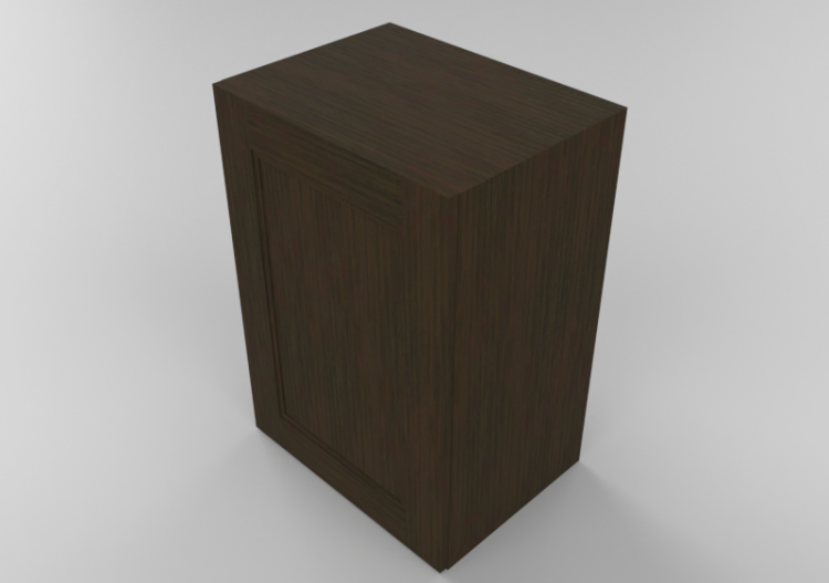 3D Furniture - Wooden cabinet with one door panel - Panda -...