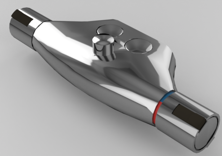 Rubinetti 3D - Miscelatore a parete per doccia e vasca –...