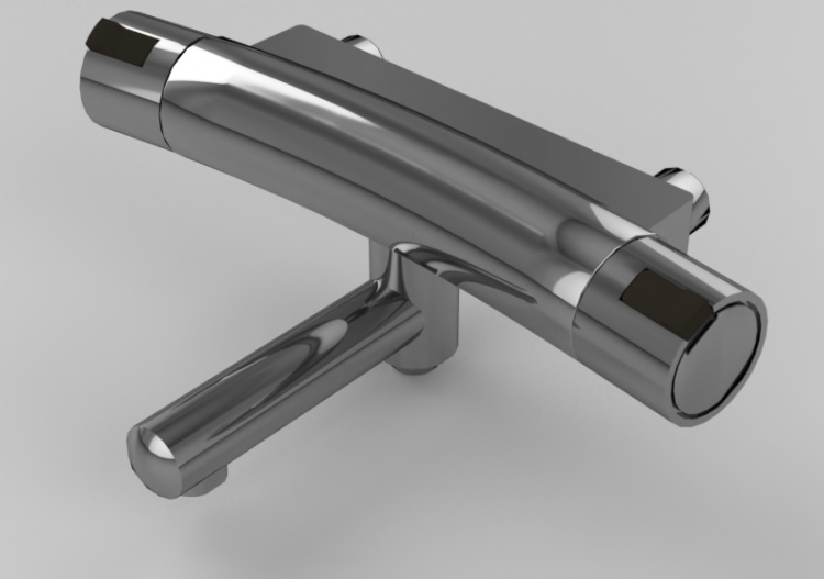 Rubinetti 3D - Miscelatore a parete per vasca – Mora - MMIX...