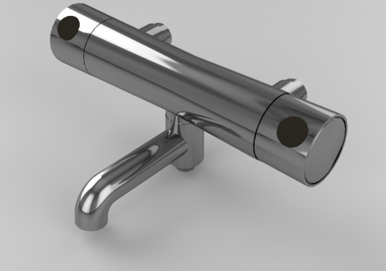 Torneiras 3D - Misturador de parede para banheira – Mora -...