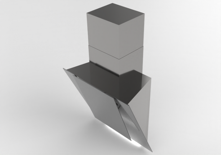 3D Haushaltgeräte - Wandmontierte Dunstabzugshaube aus...