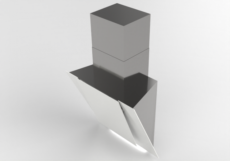 3D Haushaltgeräte - Wandmontierte Dunstabzugshaube aus...