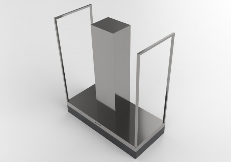 3D Electrical Appliances - Stainless steel Island aspirator...