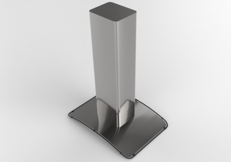3D Electrical Appliances - Stainless steel Island aspirator...