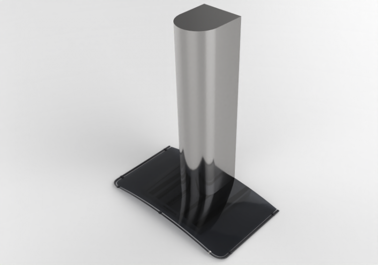 Eletrodomésticos 3D - Coifa de parede de aço inoxidável e...