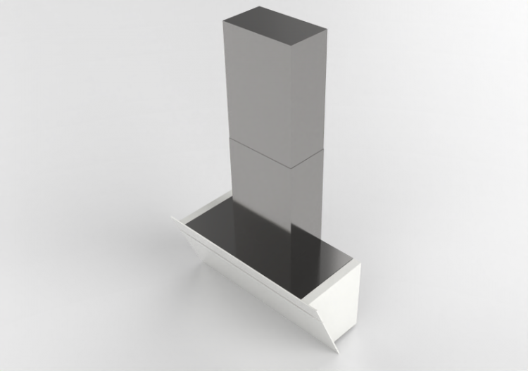 Eletrodomésticos 3D - Coifa de parede de aço inoxidável –...