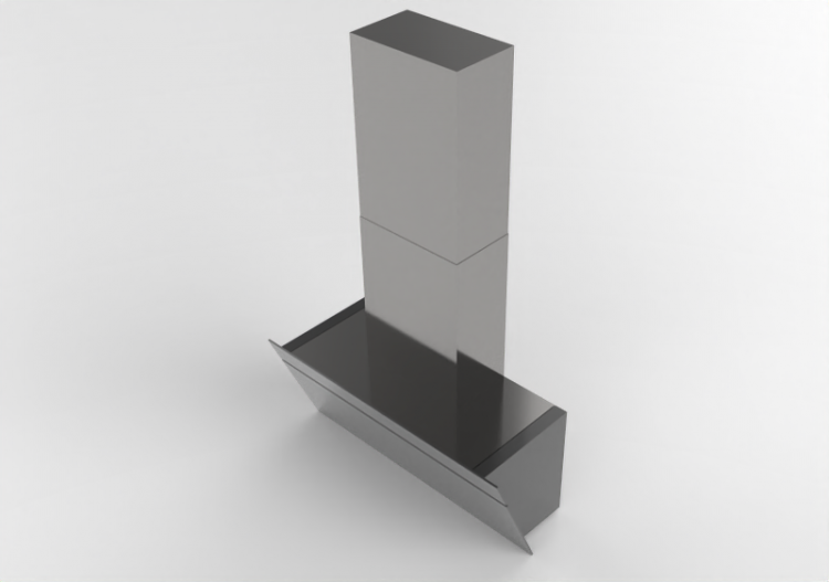 3D Haushaltgeräte - Wandmontierte Dunstabzugshaube aus...