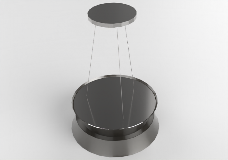 Electroménagers 3D - Hotte ilot en acier inox et verre...