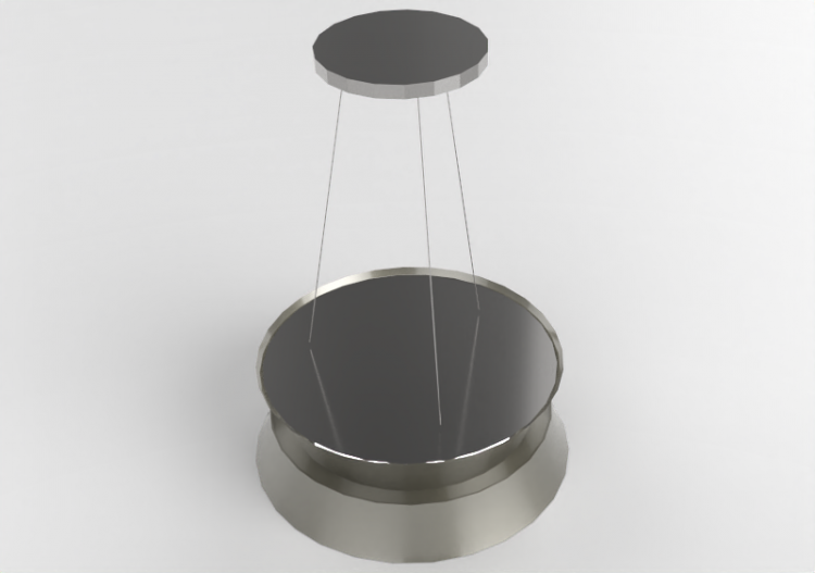 Electroménagers 3D - Hotte ilot en acier inox et verre...