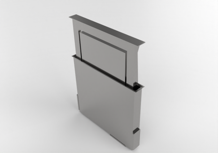 Electrodomésticos 3D - Campana extractora de pared en acero...