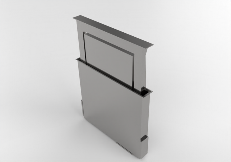 Electrodomésticos 3D - Campana extractora de pared en acero...