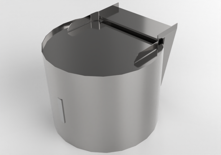 3D Electrical Appliances - Wall mounted stainless steel...