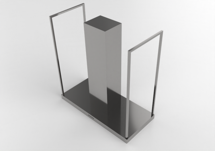 3D Electrical Appliances - Stainless steel Island aspirator...