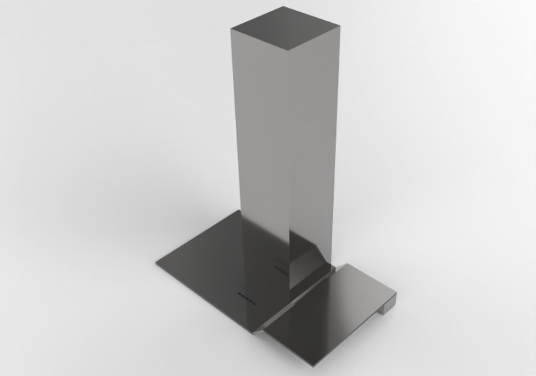 Electrodomésticos 3D - Campana extractora de pared en acero...