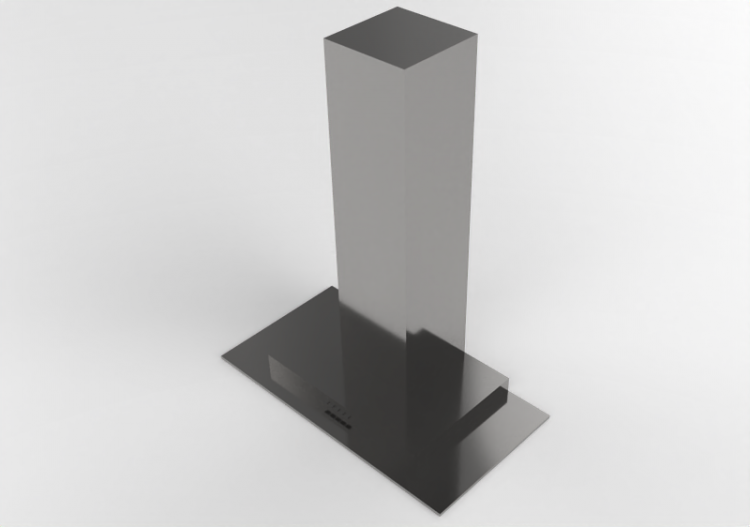 Electrodomésticos 3D - Campana extractora de pared en acero...