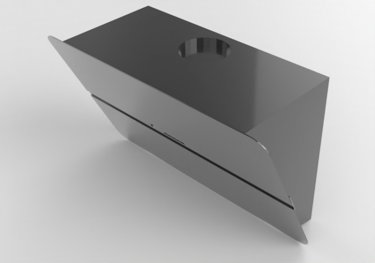 Electrodomésticos 3D - Campana extractora de pared en acero...