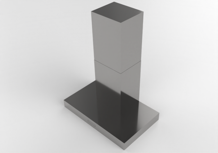 3D Haushaltgeräte - Wandmontierte Dunstabzugshaube aus...