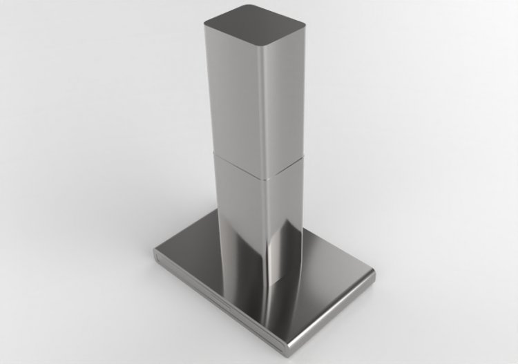 3D Electrical Appliances - Stainless steel Island aspirator...