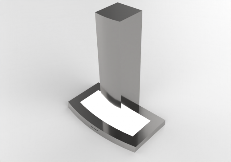 Elettrodomestici 3D - Cappa a parete in acciaio inox –...