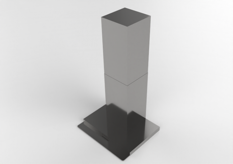 Electrodomésticos 3D - Campana extractora de pared en acero...