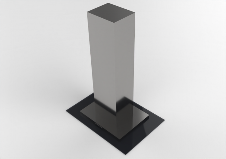 Electrodomésticos 3D - Campana extractora de isla en acero...