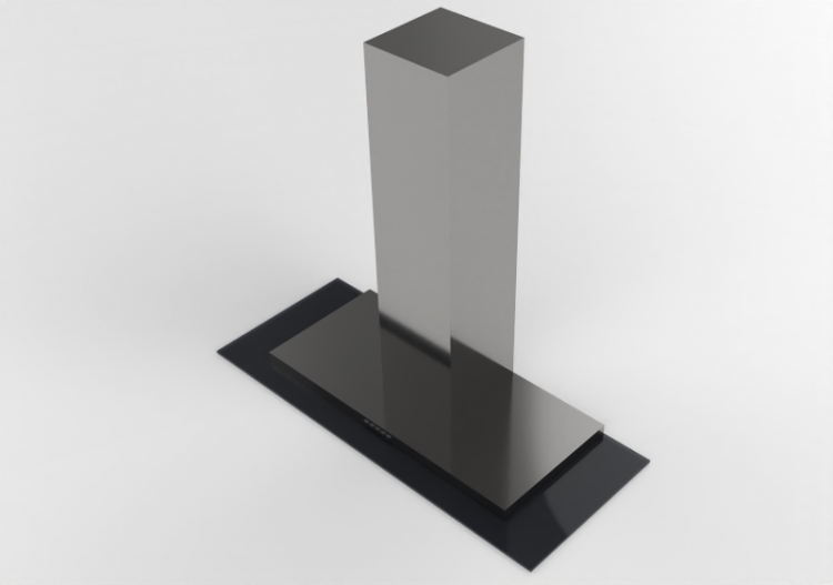 Elettrodomestici 3D - Cappa a parete in acciaio inox con...