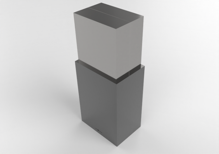 Elettrodomestici 3D - Cappa a isola in acciaio inox –...