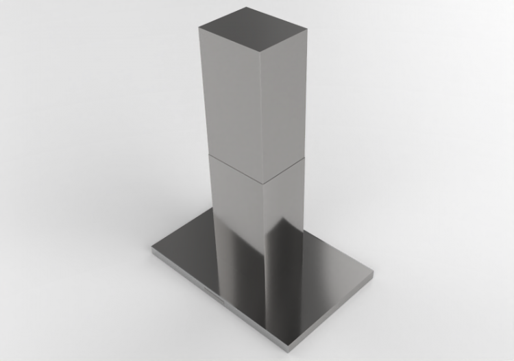 3D Electrical Appliances - Stainless steel island hood...
