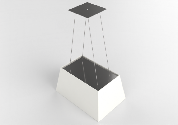 Eletrodomésticos 3D - Coifa de ilha de aço inoxidável –...